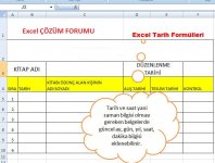 Excel Tarih Formülleri